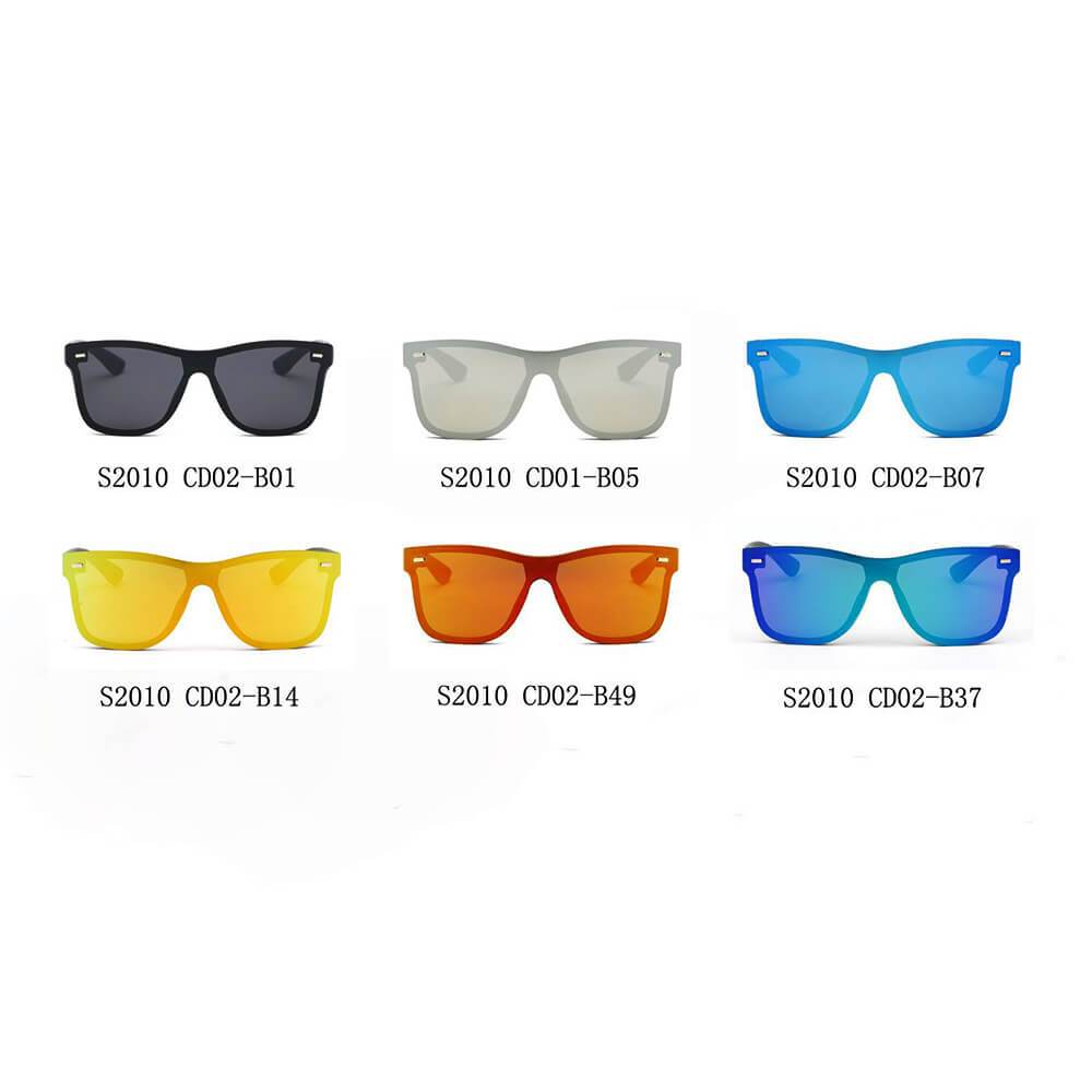 Sunglasses - ALTO | Men/Women Modern Mirrored Horn Rimmed, Color Options