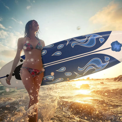 6' Soft Top Surfboard with 3 Removable Fins Leash Included EPS Core EPE Deck