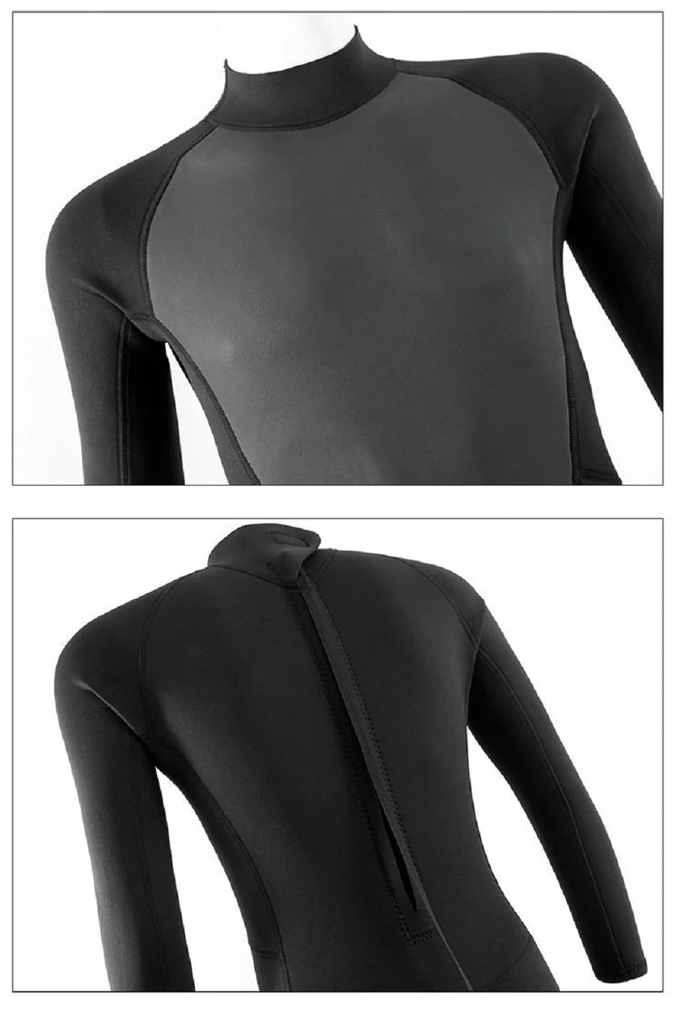 Men's Full Wetsuit 2mm/3mm Options - Neoprene Full Body Thermal Warmth