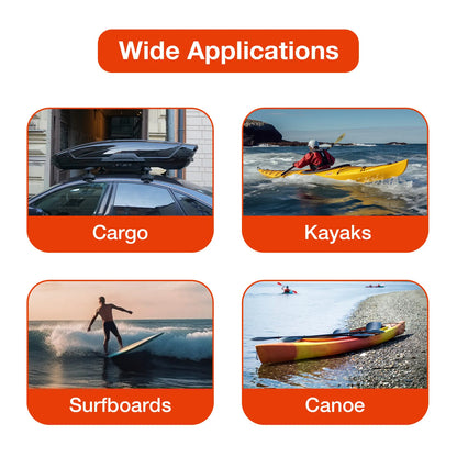 Hard Roof Racks for Car Only - 39.37" Rack Length, Overall Width Adjustable