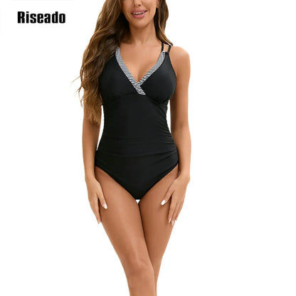 Women's One Piece Sport Swimsuit - Adjustable Straps, 3 Style / Color Options