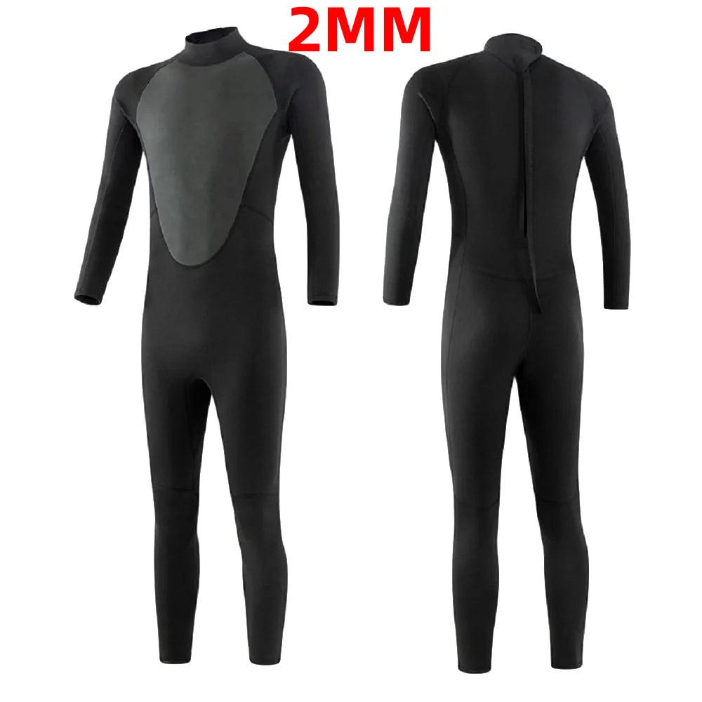 Men's Full Wetsuit 2mm/3mm Options - Neoprene Full Body Thermal Warmth