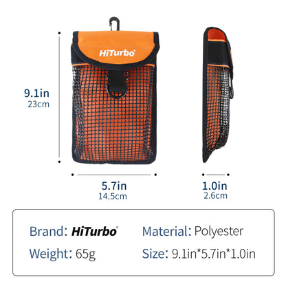 Surf Fins, Wax, Misc Storage Mesh Bag, Travel Beach Gear Surf Bag, 9" Length