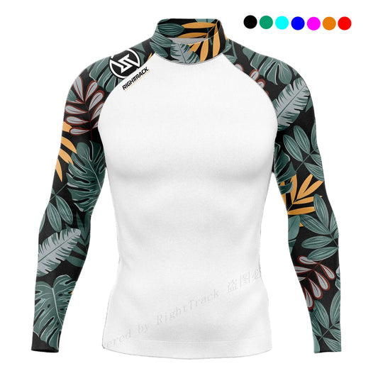 Men's Long Sleeve Rashguard - Color/Style Options, UV Protection Rash Guard