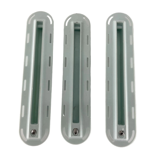 Qty 1 / 2 / 3 Surfboard Fin Boxes - White Surfing Fin Plugs including Screws