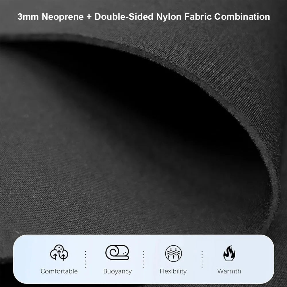 Men's Short Sleeve Surfing Wetsuit - 3mm Neoprene Spring Suit with Back Zip