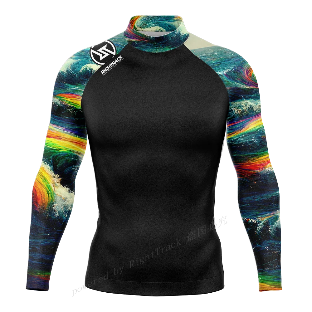 Men's Long Sleeve Rashguard - Color/Style Options, UV Protection Rash Guard