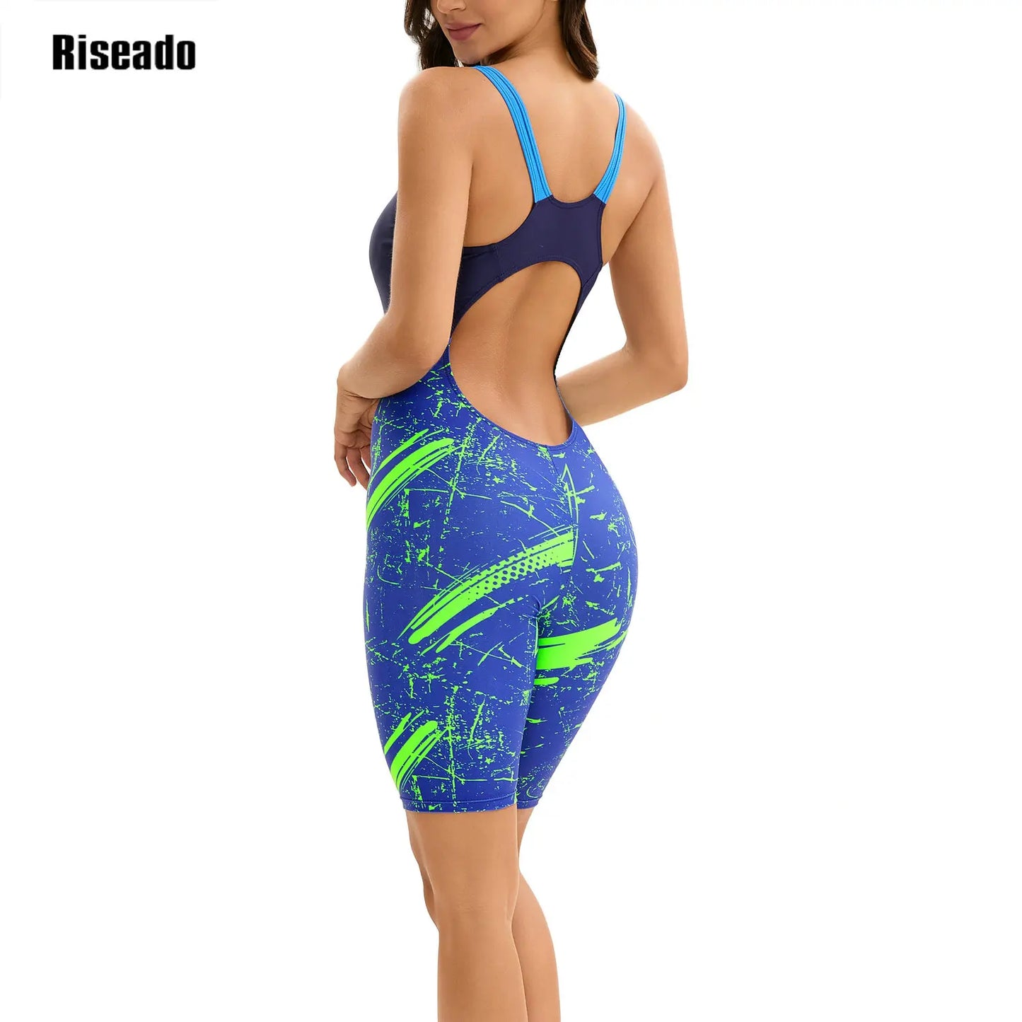 Women's Athletic One Piece Surfing Rashguard/Swimsuit, Racerback Style