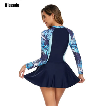 Women's One Piece Swimsuit - Slimming Design with Sleeves, Style / Color Options