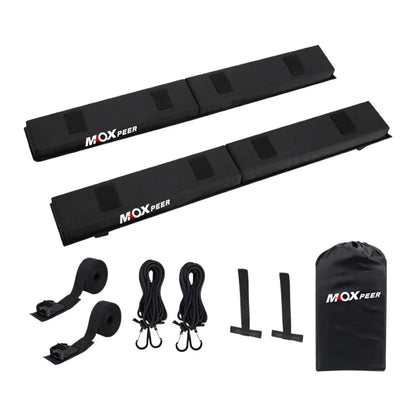 Soft Roof Rack Pads for Existing Racks - Portable with Tie Down Straps and Ropes