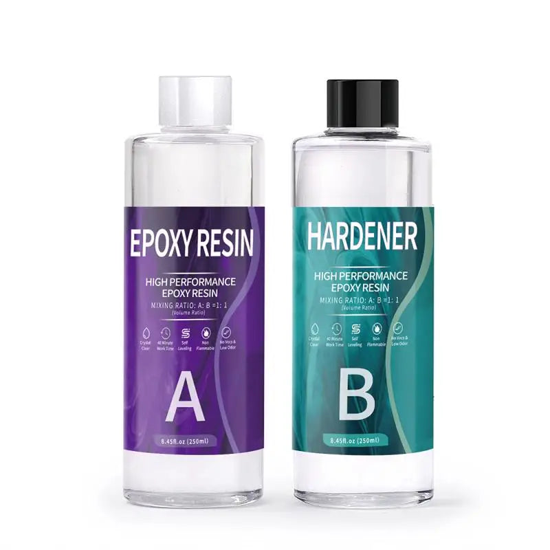 Surfboard Epoxy Resin - 1:1 Ratio with Hardener, 100 to 1000g Size Options