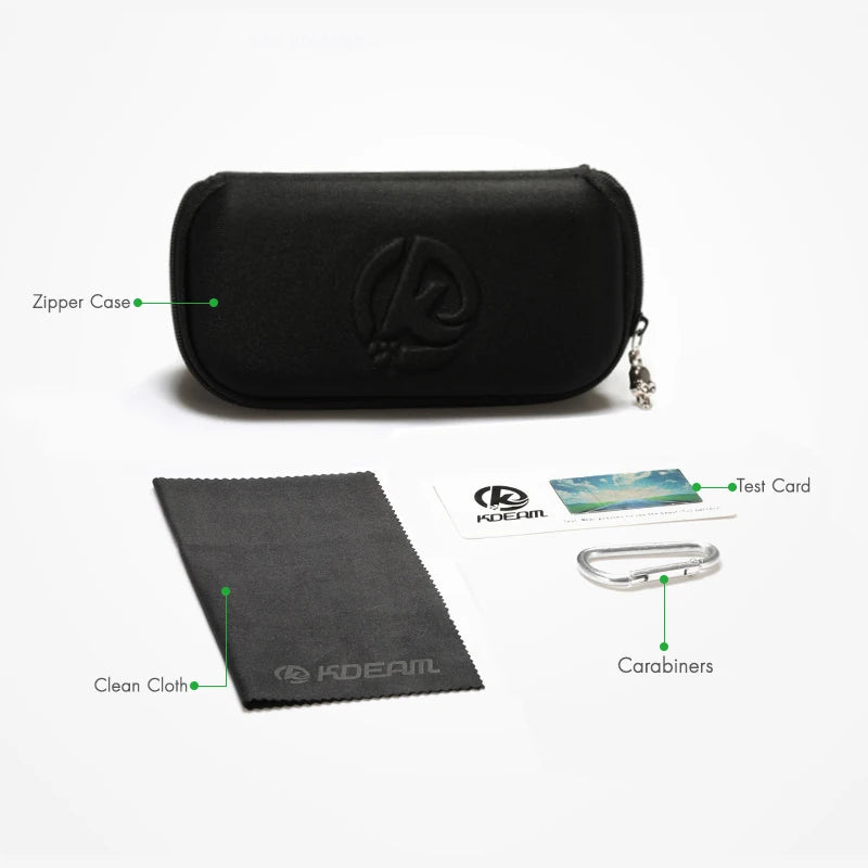 Photochromic or Night Vision Polarized Sunglasses, Eyewear With Case