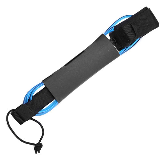 6' Blue Shortboard Ankle Leash - High Quality Surfboard Elastic Leg Rope