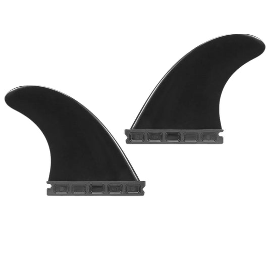 2 Pcs Surf Fins - Medium F3 All Around 4.37"/11.1cm Side Fins, Black/Jade Options