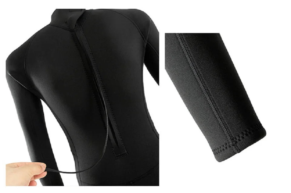 Men's Full Wetsuit 2mm/3mm Options - Neoprene Full Body Thermal Warmth