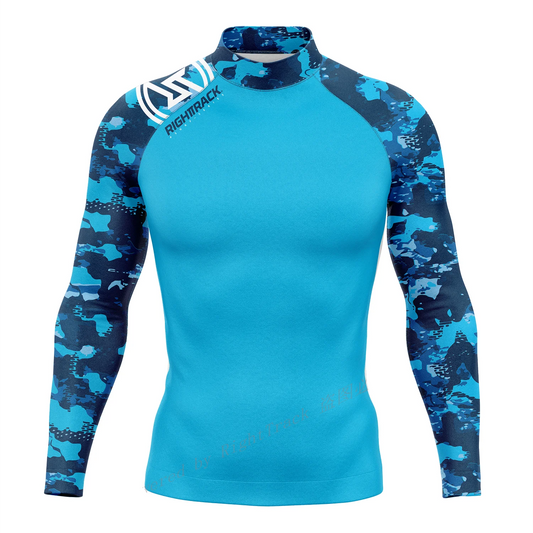 Men's Full Sleeve Rashguard, UV Surf Rash Guard with Style/Color Options