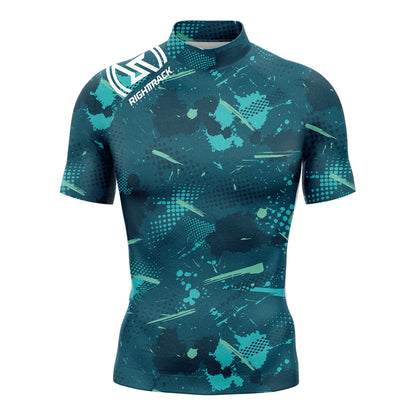 Men's Short Sleeve Rashguard - Surfing Shirt with UV Protection, Options