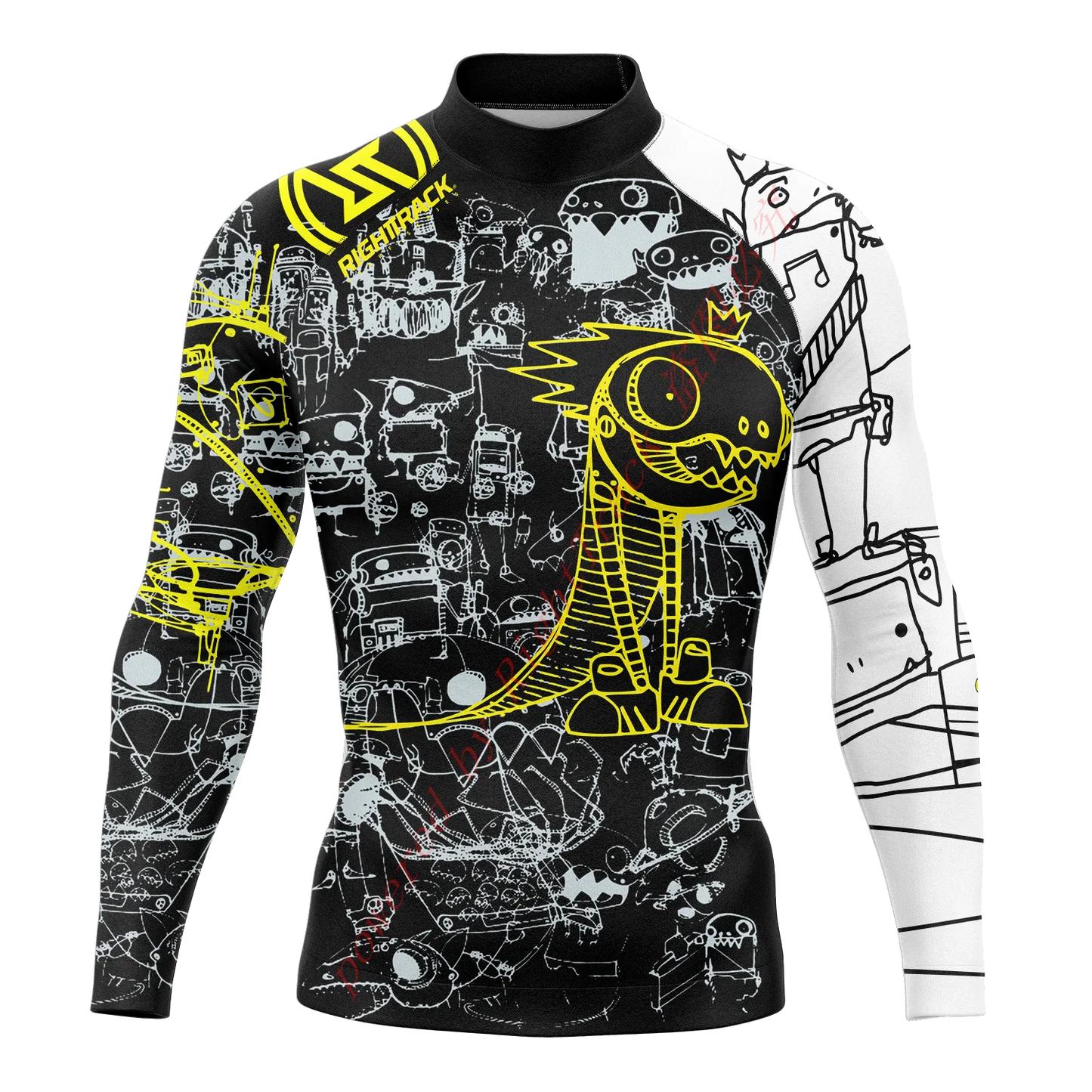 Men's Long Sleeve Rashguard, Color and Style Options, UV Protection Stretch Fabric