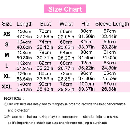 Women's Full Wetsuit - 3mm Neoprene Long Sleeve Fullsuit, Black/Hawaiian Floral