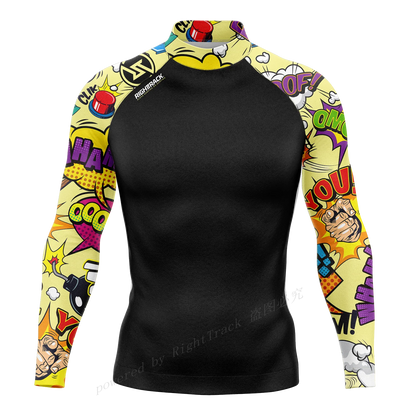 Men's Long Sleeve Rashguard - Color/Style Options, UV Protection Rash Guard