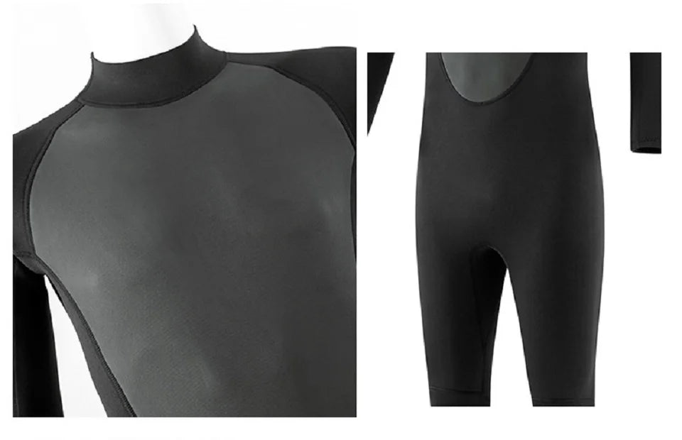 Men's Full Wetsuit 2mm/3mm Options - Neoprene Full Body Thermal Warmth