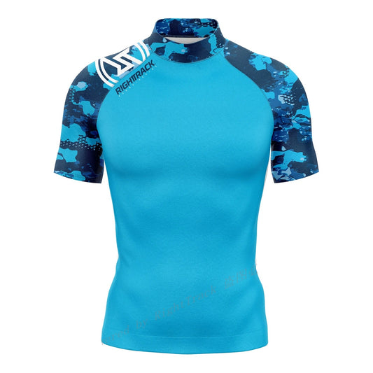 Men's Short Sleeve Rashguard - Surf Shirt with UV Protection, Style/Color Options