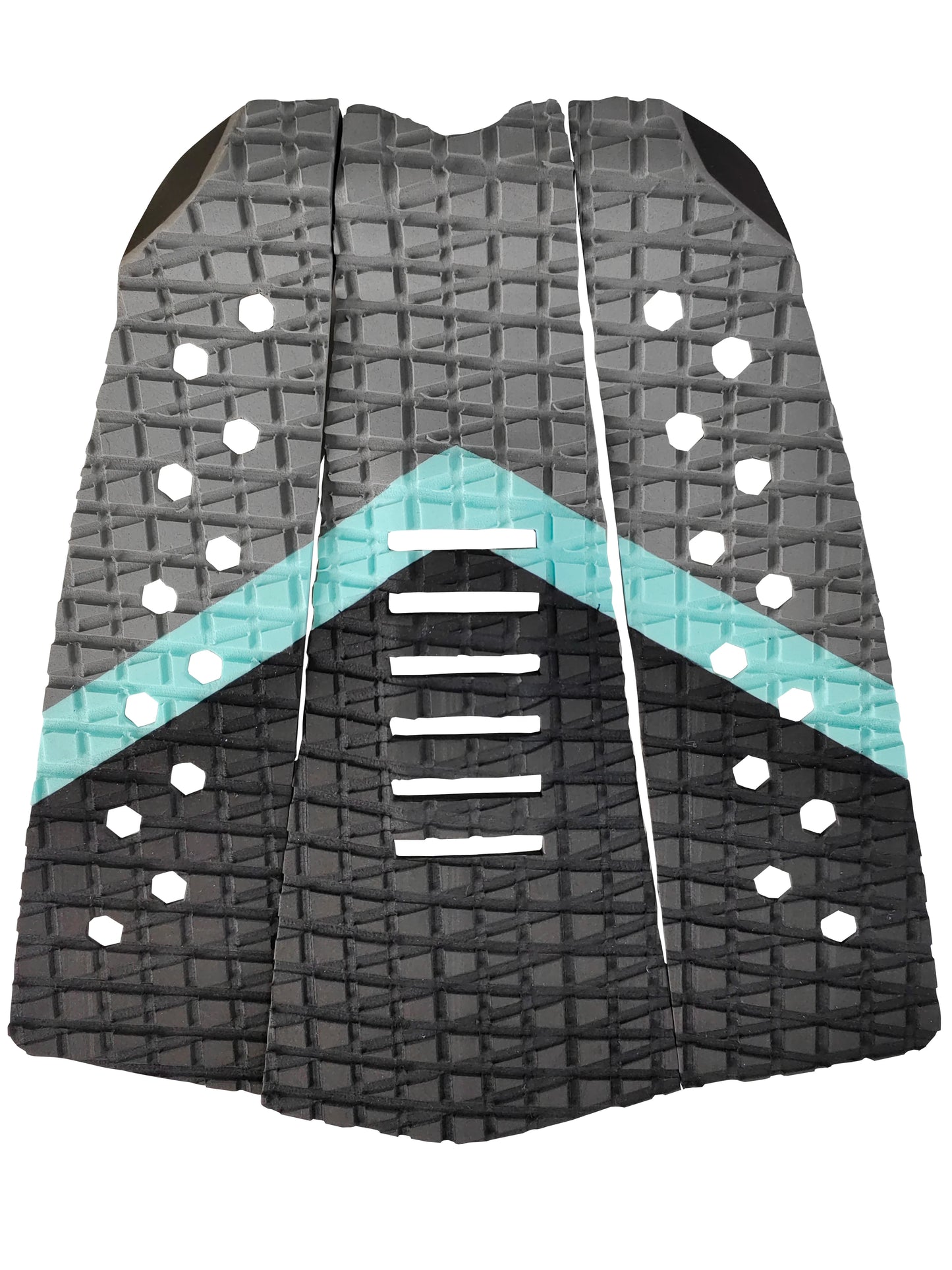 Premium EVA Surfboard Traction Pad with Color Options, 3 Piece Deck Tail Pad