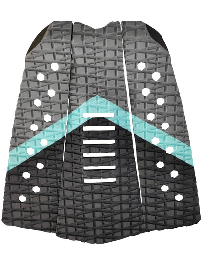 Premium EVA Surfboard Traction Pad with Color Options, 3 Piece Deck Tail Pad