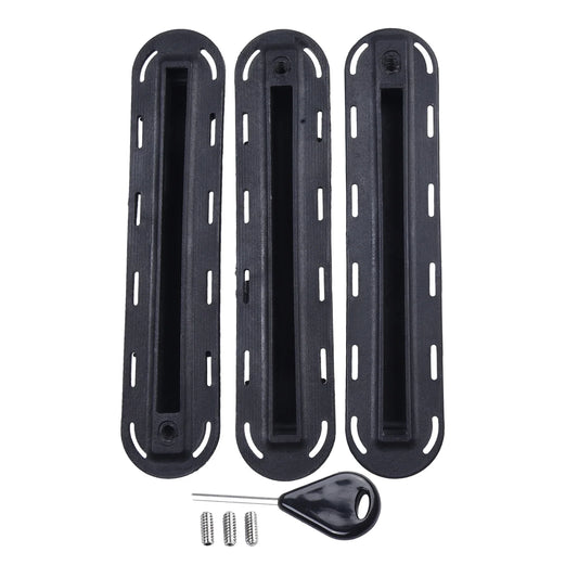 1 / 2 / 3 Qty Options Fin Boxes - Surfboard Fin Plugs including Screws and Fin Key