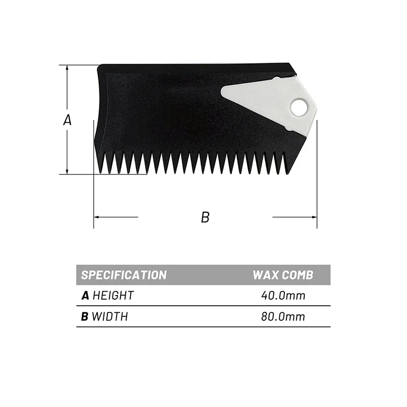 Cool Water Surf Wax plus Wax Comb and Fin Key Combo Set, 57-65F or 14-18C