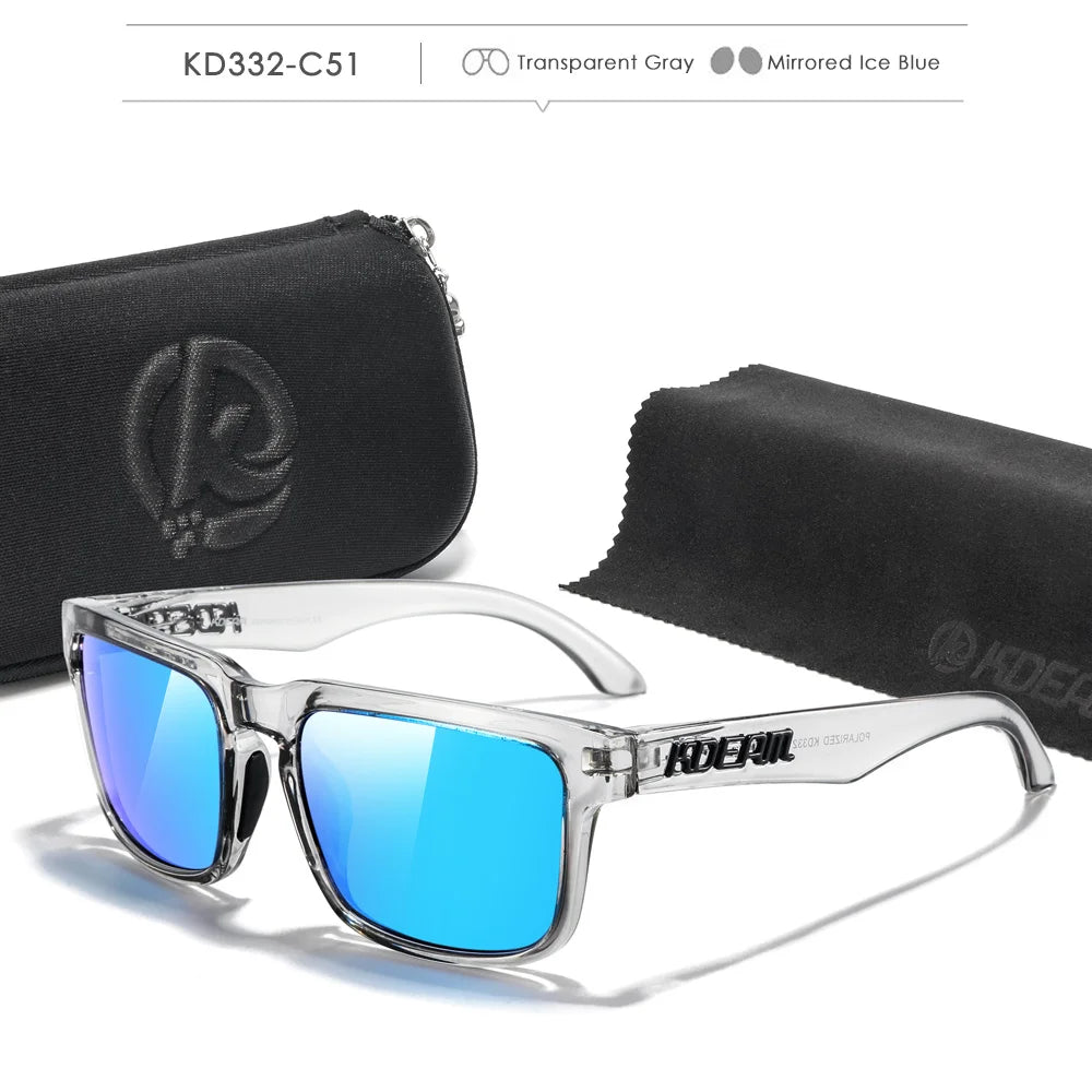 Photochromic or Night Vision Polarized Sunglasses, Eyewear With Case
