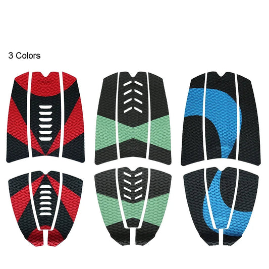 6 Pcs Surfing Traction Pads Premium EVA with Grip Surfboard Longboard