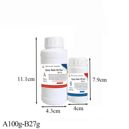 Carbon Fiber Epoxy Repair Kit - Strong Transparent Epoxy Resin with Fiberglass