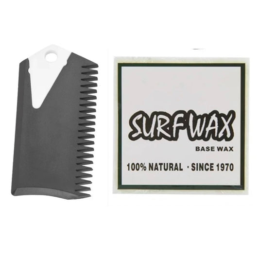 Base Coat Surf Wax - Includes Wax Comb with Fin Key, All Water Temps