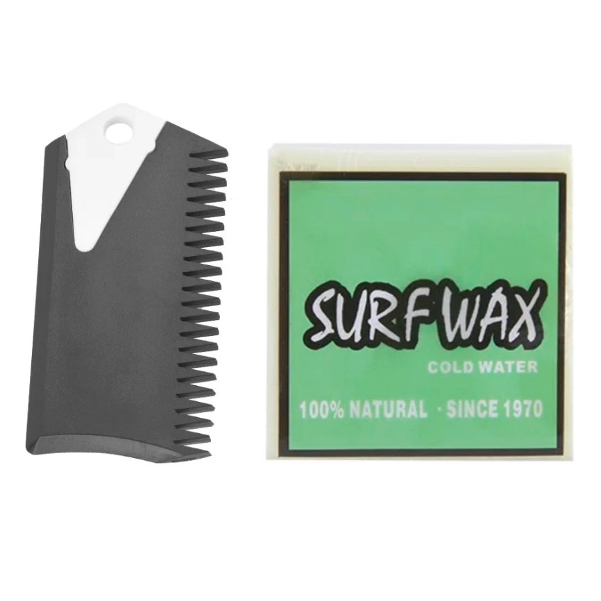 Cold Water Surf Wax - Includes Wax Comb with Fin Key, 65-75F (18-24C)