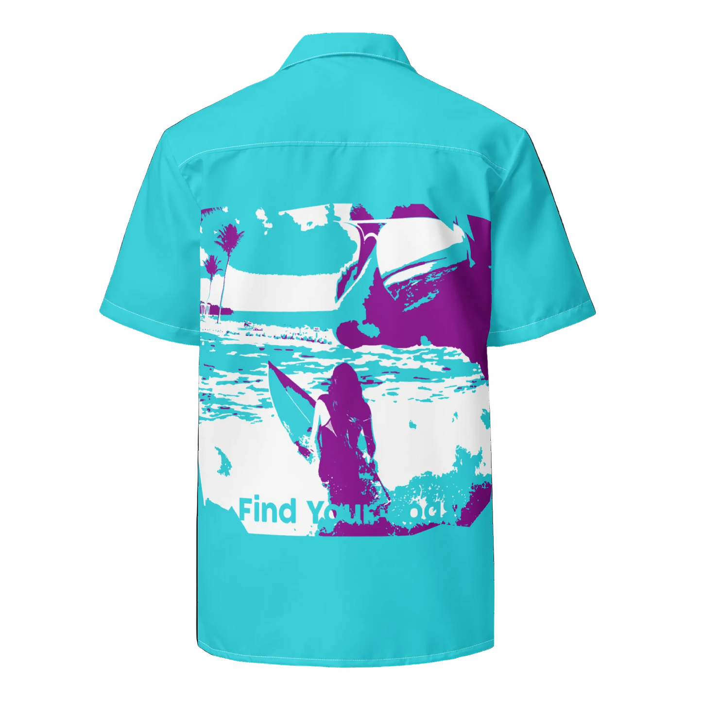 Men's Hawaiian Surf Shirt UPF50+ Protection Summer Breeze Button Down