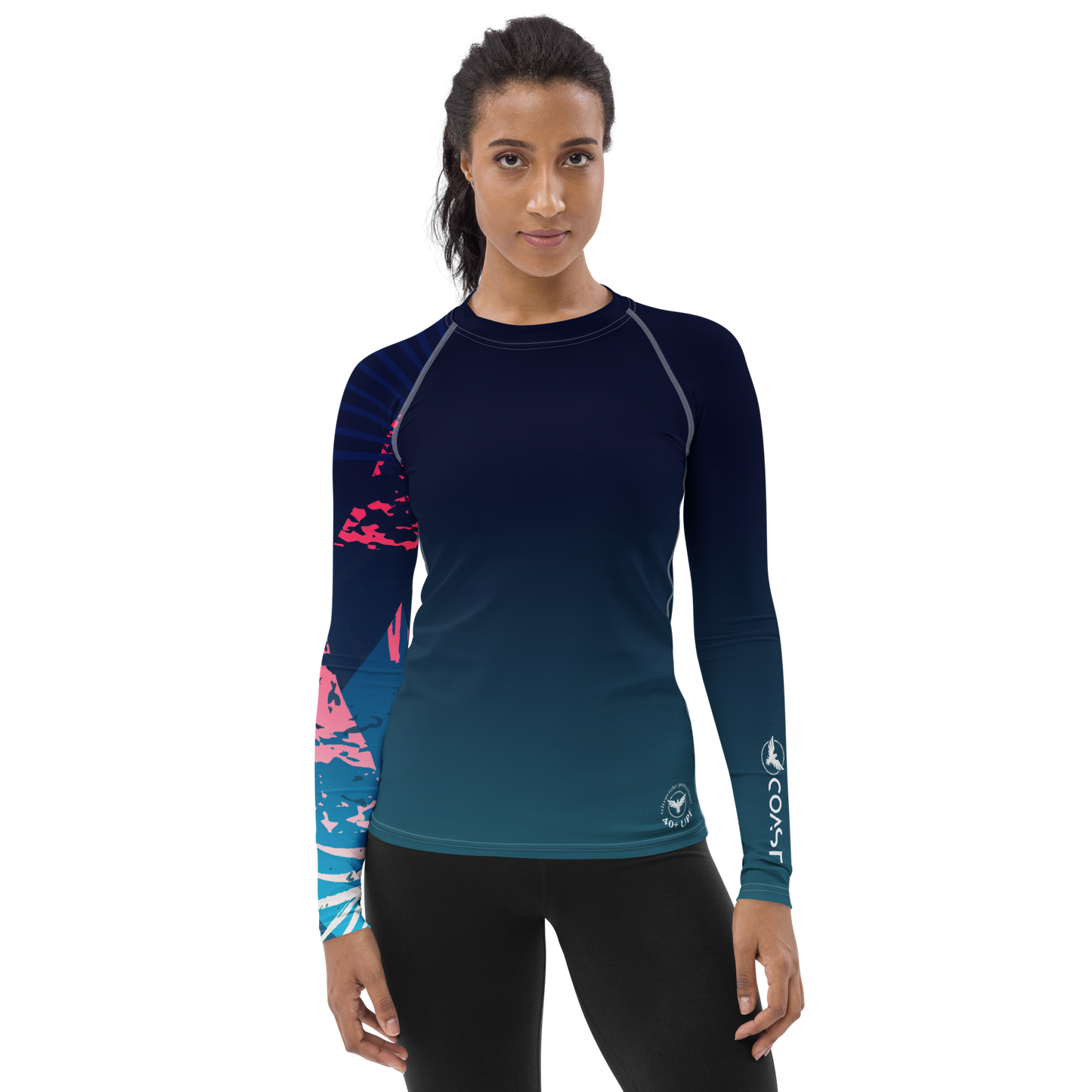 Victory Sleeve Surf Rash Guard UPF 50+ Sun Protection Four Way Stretch Fabric