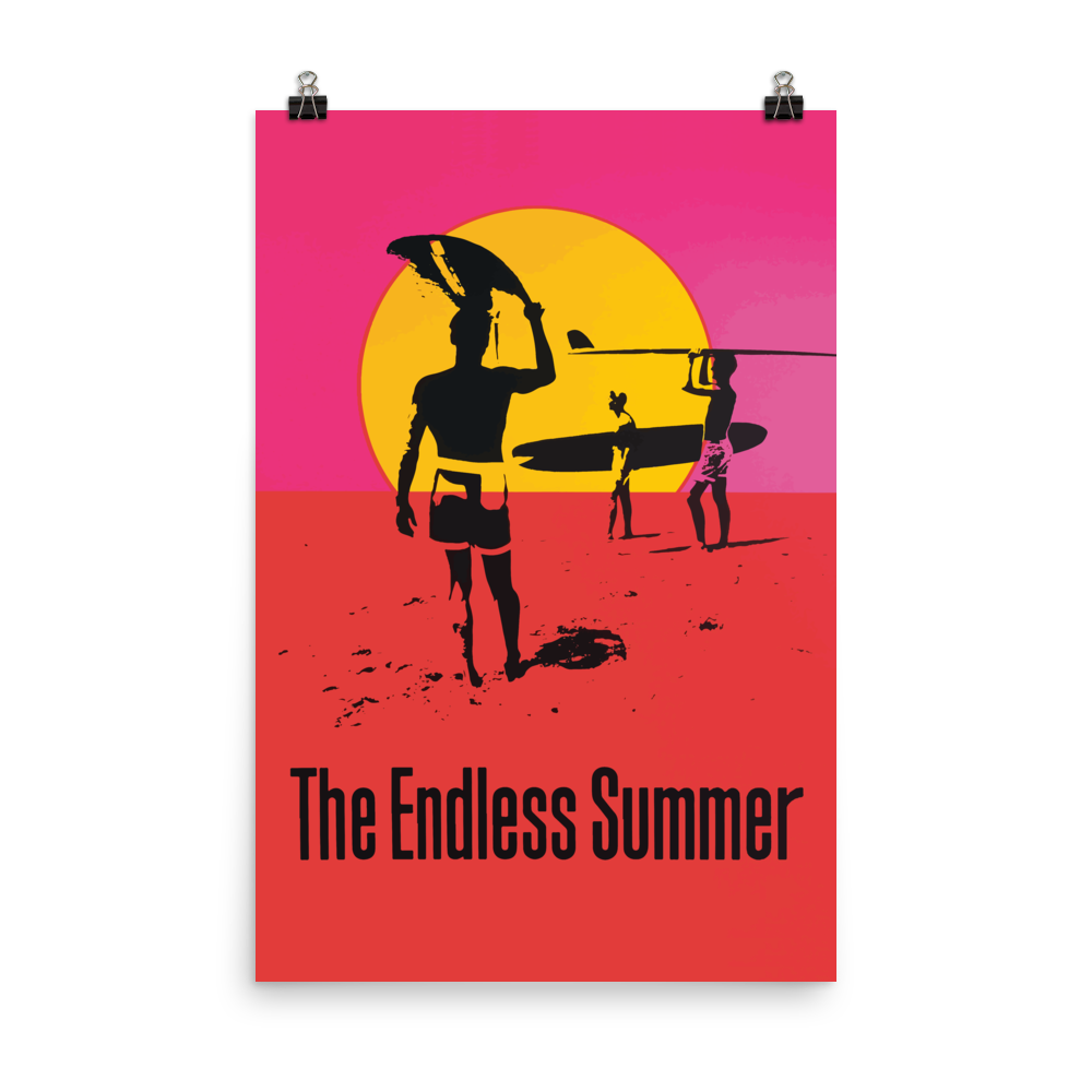 Endless Summer 1966 Surf Documentary Artwork Classic Poster - 3 Sizes