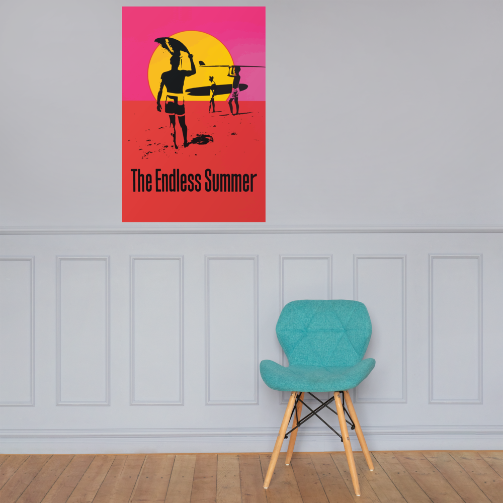Endless Summer 1966 Surf Documentary Artwork Classic Poster - 3 Sizes