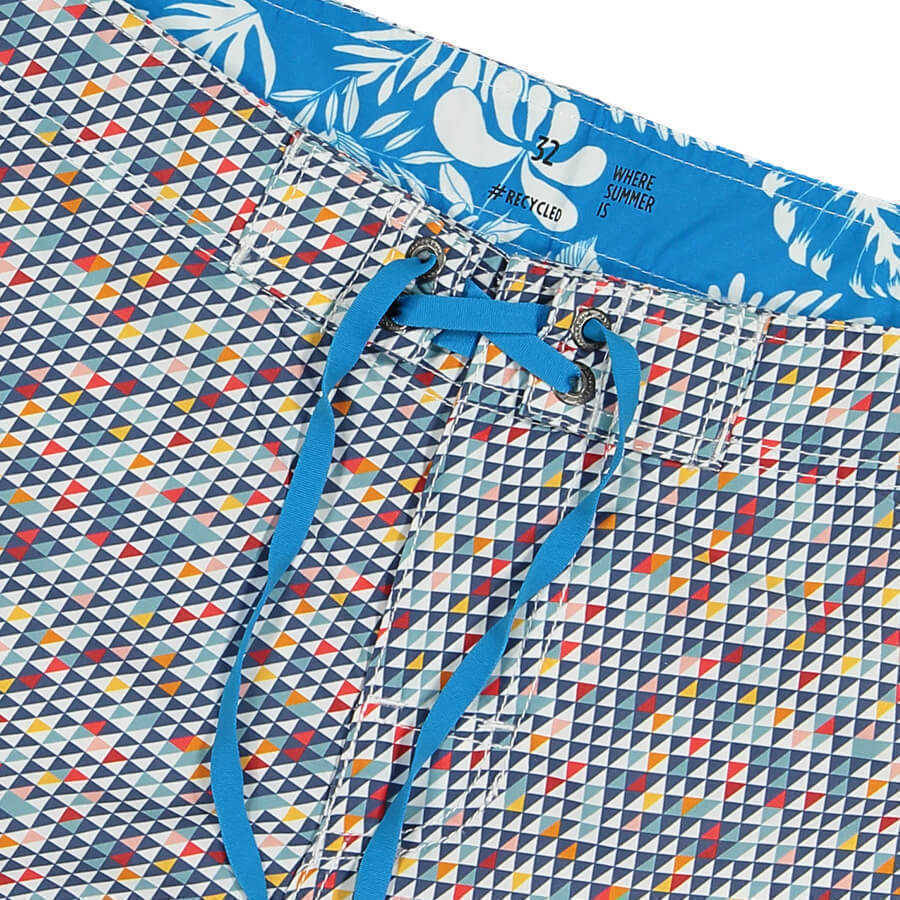 AMADO Boardshorts | Blue 100% Recycled Fabric, Quick Dry Lining Free