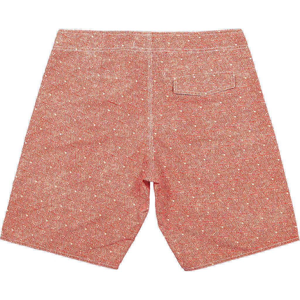 RAILAY Boardshorts |  Orange 100% Recycled Fabric, Quick Dry Lining Free