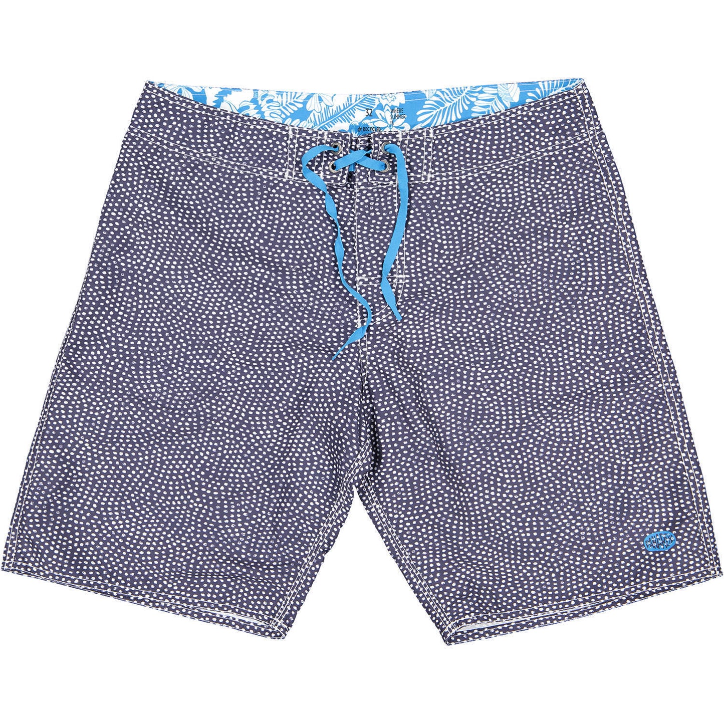 TROPEA Boardshorts | Navy, White 100% Recycled Sustainable Surf Trunks
