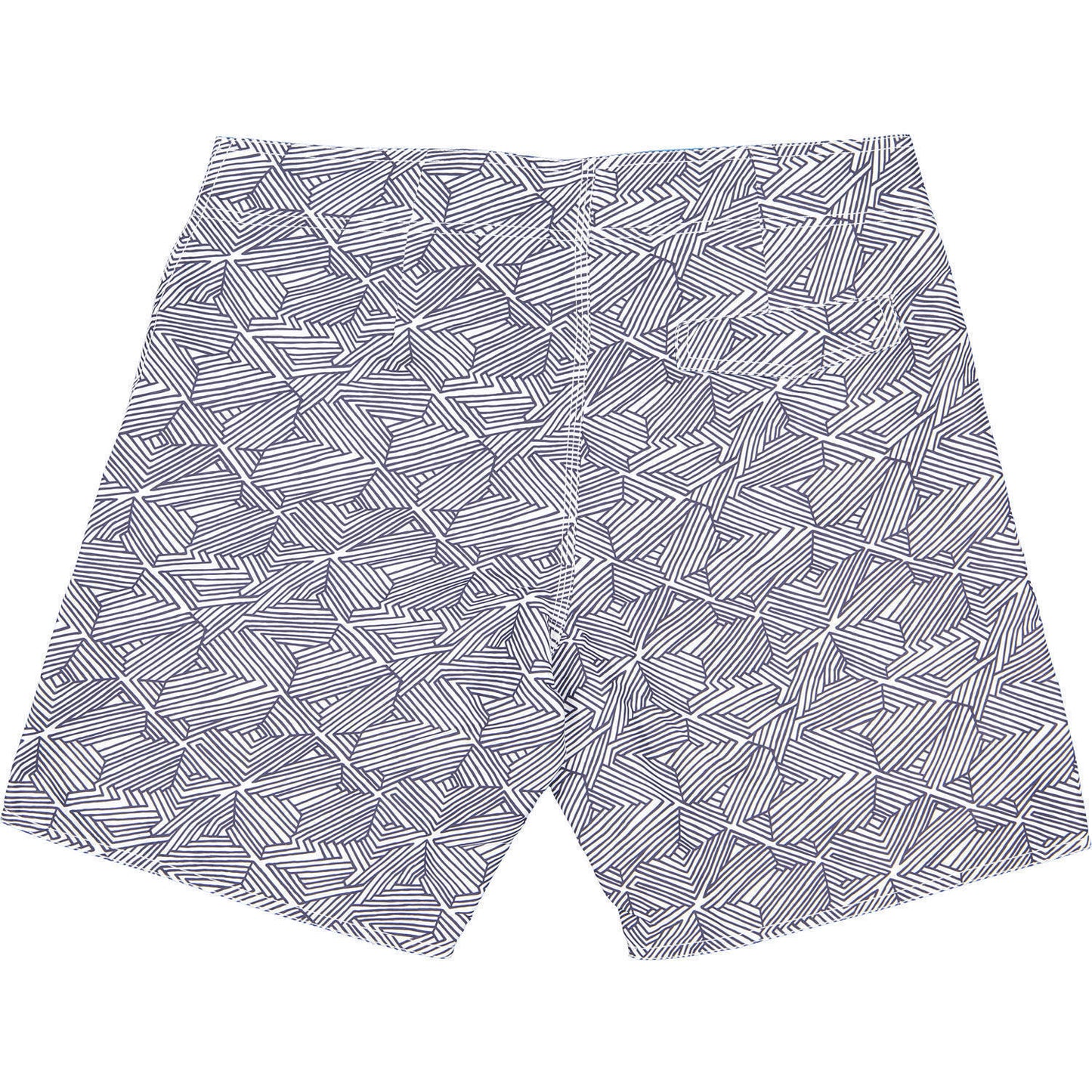 NAVAGIO Eco Beach Shorts | Gray Blue, 100% Recycled Polyester, Mid Length