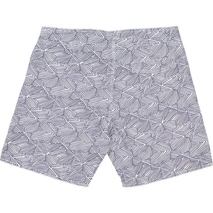 NAVAGIO Eco Beach Shorts | Gray Blue, 100% Recycled Polyester, Mid Length