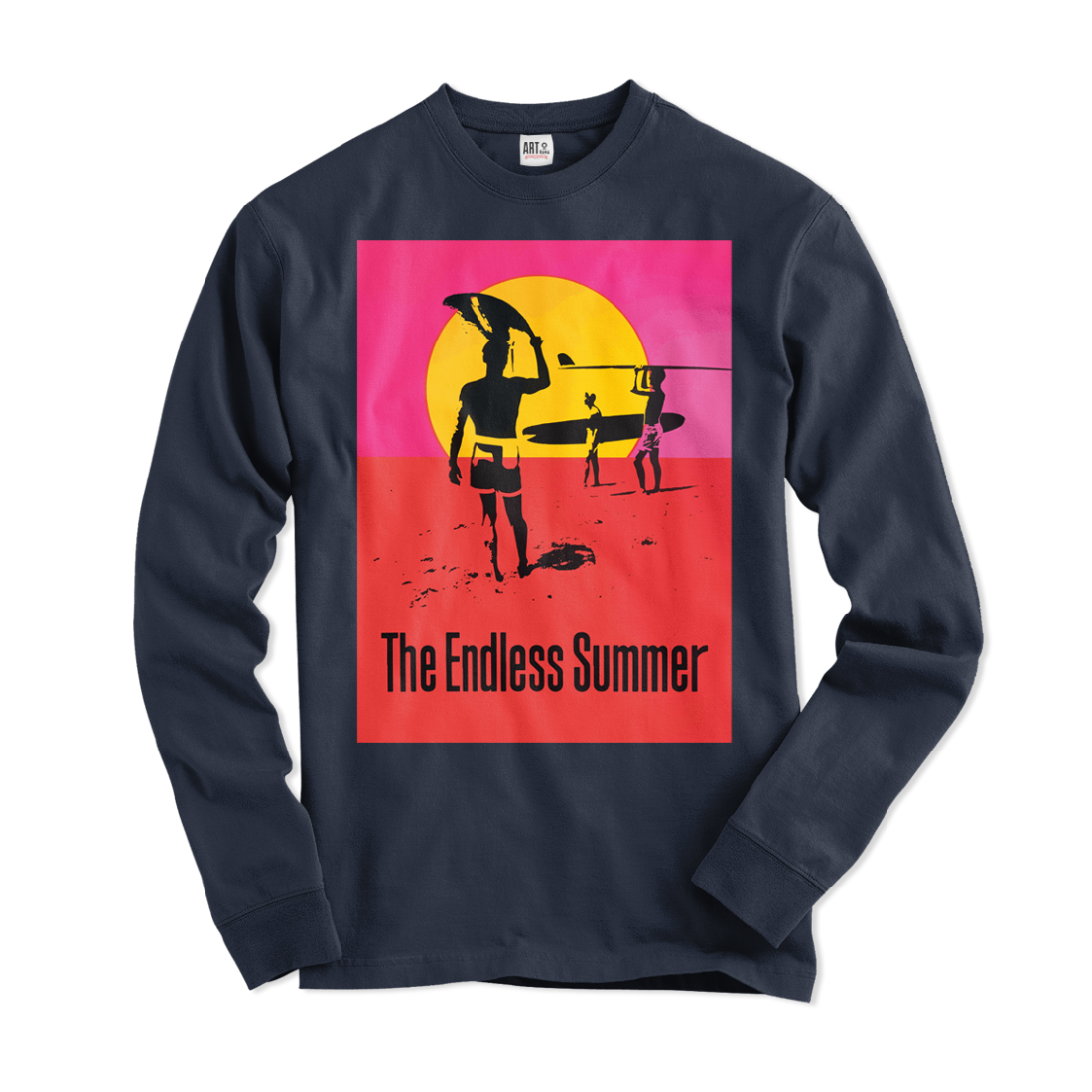 The Endless Summer 1966 Surf Classic, Long Sleeve T-Shirt by Art-O-Rama